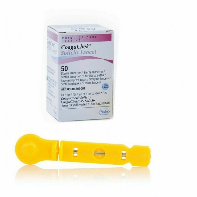 Roche CoaguChek Softclix Lancets 50 Sterile Lancetter for sale online