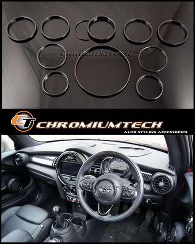 MINI Cooper/S/ONE F55 F56 F57 NERO Anelli Interni per Modelli W/O Navigazione XL - Foto 1 di 9