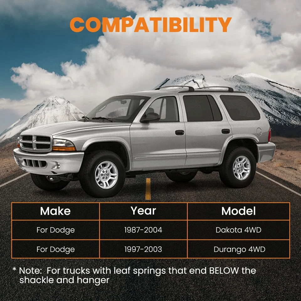 Kit elevador trasero delantero 2" 3" apto para Dodge Durango 4x4 1998 1999 2000 2001 2002 2003 Foto 4 de 4