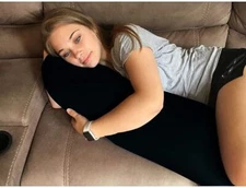 Mushy Pillows Microbead Body Pillow Luxuriously Soft & Huggable Removable Cover