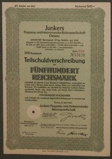 Junkers Flugzeug- und Motorenwerke AG 4 % 1942 Serie 099  500 RM