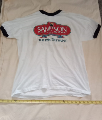vintage sampson coatings inc since 1899 sport-t t shirt by stedman size large.
