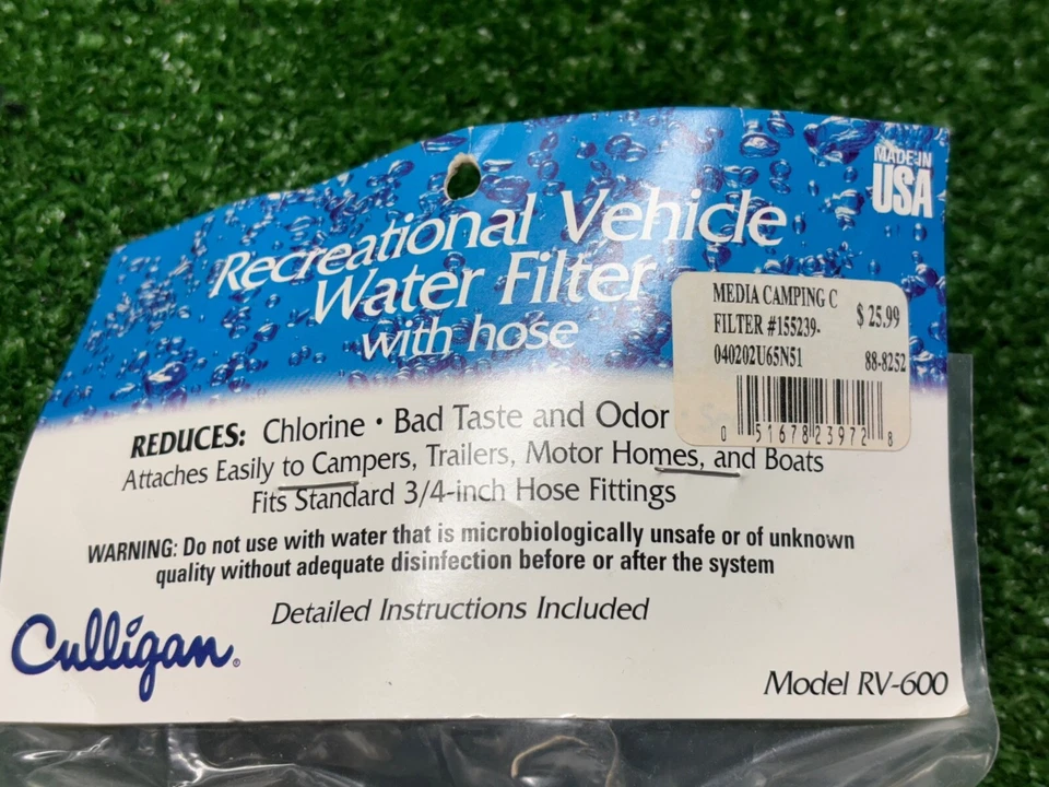 Culligan RV Inline Water Filter,NSF Certified, RV-600 Filter with Hose Protector - Image 2 of 4