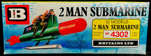 COUNTERPACK Britains 2-Man Submarine - # 4302 - 1976 mint box ALL PARTS COUNTED - Picture 3 of 6