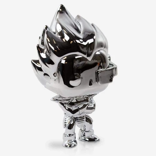 Dragon Ball Z Vegeta Silver Chrome Pop Vinyl Figure Funimation's 25th Anniversar