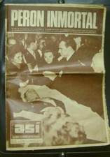 Asi Magazine N&ordm;562 Juan Domingo Peron Inmortal Peronism Full Of Images 1974