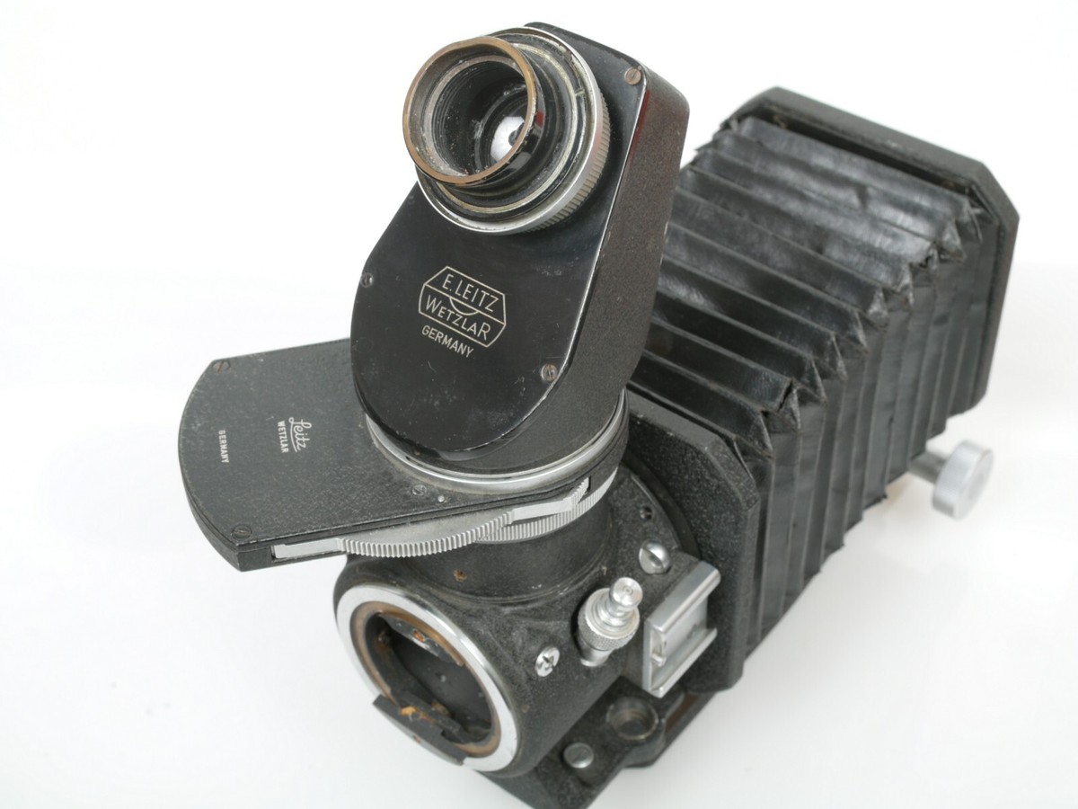 Leitz Leica Micro Visoflex I Spiegelkasten mit 45° Lupe Prototyp