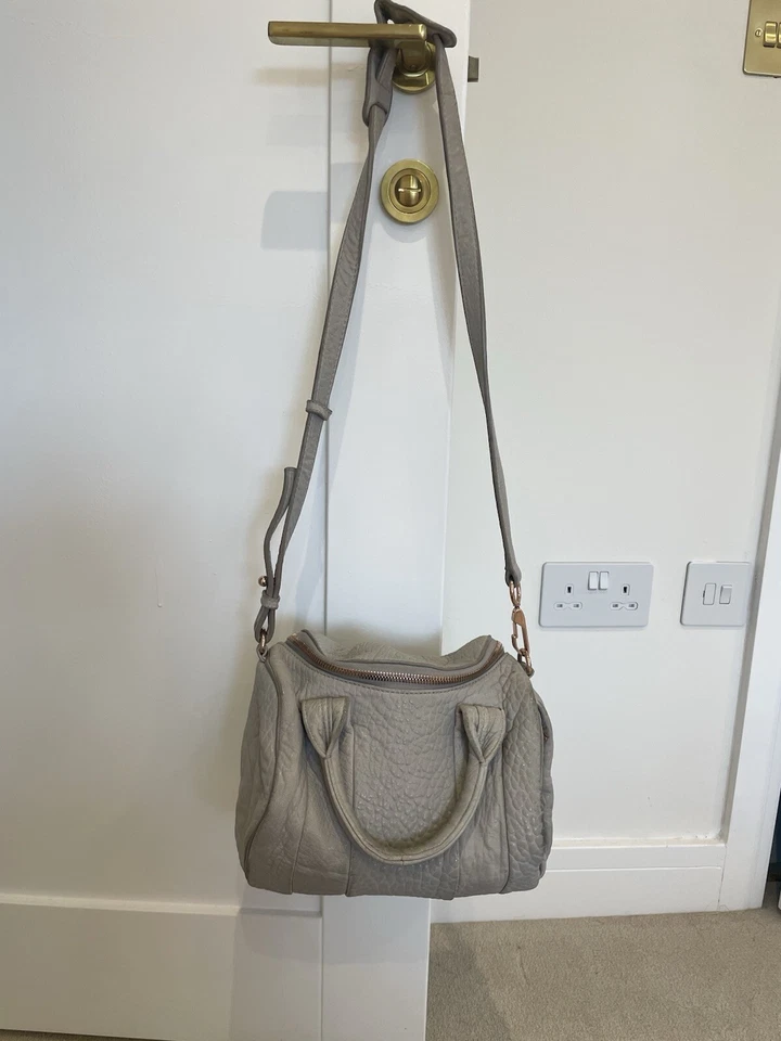 Alexander Wang Grey Rocco bag (studded bowling bag) - Image 2 of 4