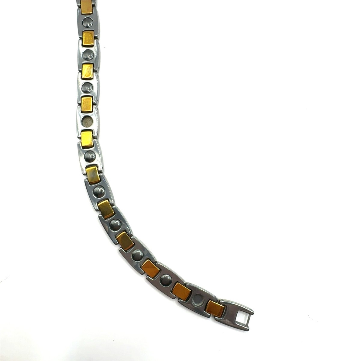 K-Penko Inch Sterling Silver Two Tone Magnetic Bracelet