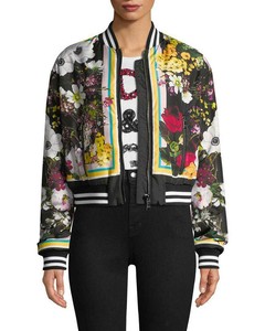 casaco bomber floral