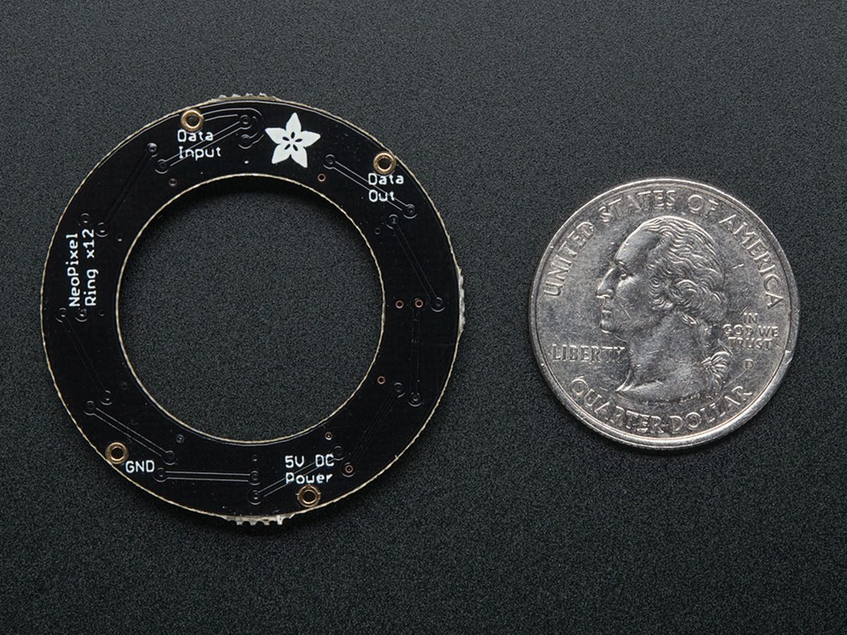Adafruit NeoPixel Ring, 12 x 5050 RGB LED with Built-in Driver, for Arduino  | eBay UK