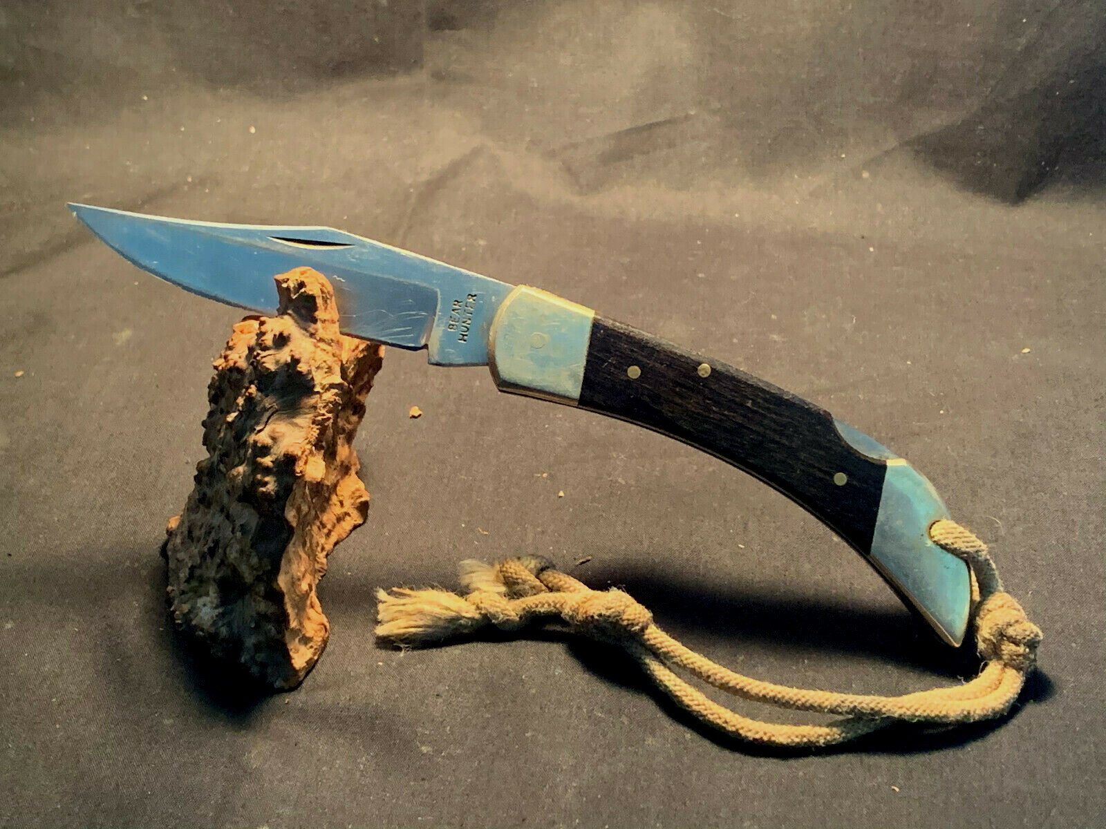 Bear Hunter Solingen Stainless 440 Folding One Blade Pocket Knife eBay