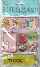 MAMBI Soft Spoken by Renee 3D Stickers SISTER Theme 94326 Fast FREE Ship!
