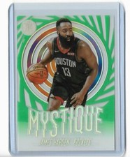 2019-20 Panini Illusions emerald parallel clear cut Mystique James Harden