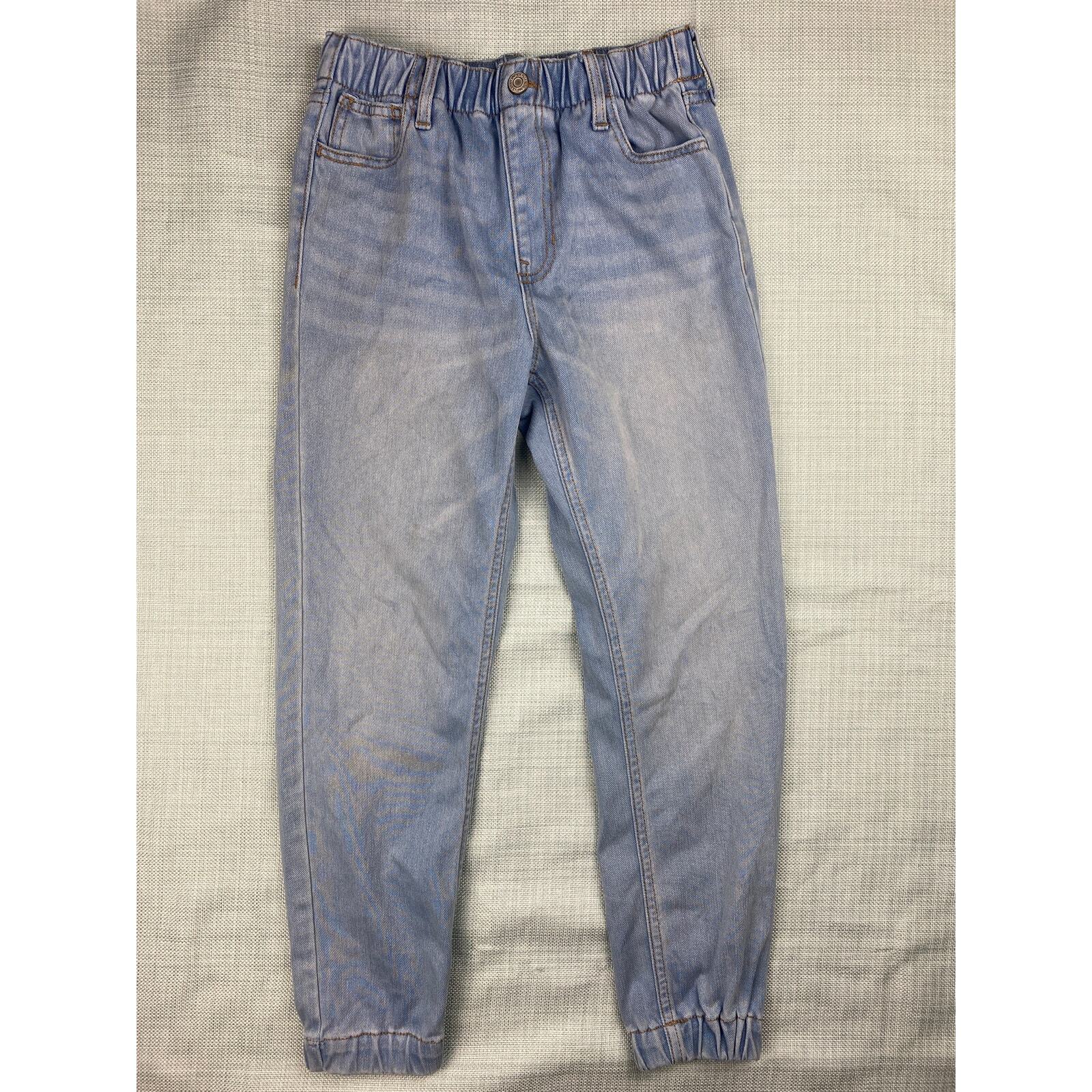 Girls Gap Kids Denim Joggers sz Large 10 Light Wash Jeans Pants