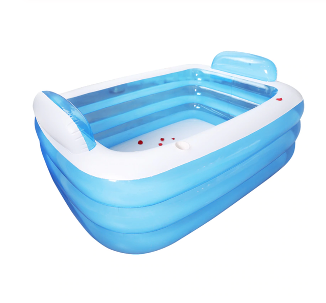 Large Inflatable 2 Person Bathtub Adult Outdoor Indoor Hot Tub Big