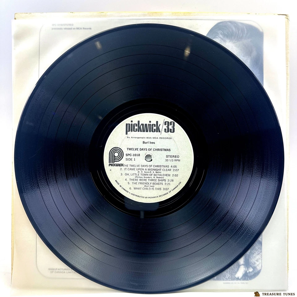 Burl Ives – Twelve Days Of Christmas Vinyl (LP, Album, Stereo) - Image 4 of 4