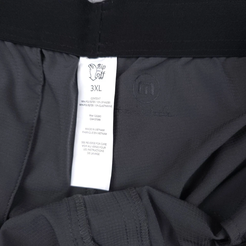 TravisMathew Mens Shorts 3XL Grey Pinstripe Boarding Time 2.0 4 Way Stretch - Image 4 of 4