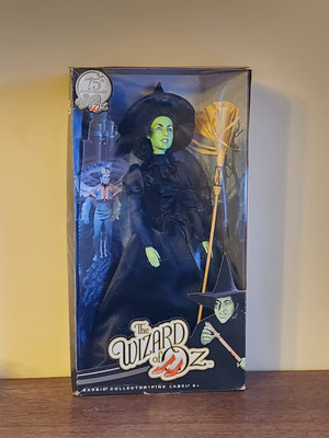 75th Anniversary The Wizard of Oz WICKED WITCH Barbie Doll Pink Label 2012 Y0300