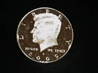 2009-S Proof Kennedy Half Dollar,Cameo (clad) AU++ (1). Free Shipping!