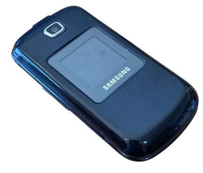 Samsung SGH-C414M Black Flip Cell Phone Vintage Fold Phone Untested Parts