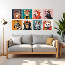 12 Pack Animals Paint by Numbers Kit Adults Adult Paint by Number Kits Paint By