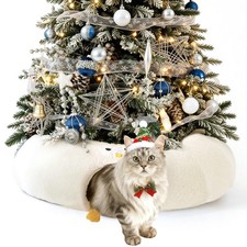 Cat Tunnel Bed for Indoor Cats, Cute Cat Donut Toy Tunnel for Small Large Cat...