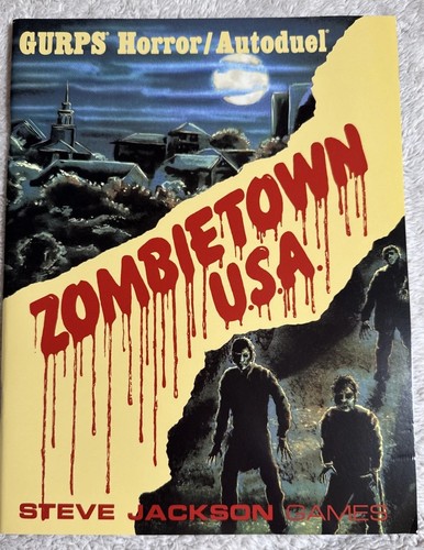SJG GURPS Adventures Horror/Autoduel Zombietown USA *Reproduction* Steve Jackson - Picture 3 of 8