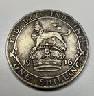 Photo of a 1916 George V Shilling from an eBay listing that sold on Jun 24, 2026