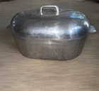 VTG WAGNER WARE SIDNEY~O MAGNALITE 4269-P 17 QT XLG ROASTER DUTCH OVEN PAN~W/LID