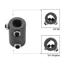 Steel Steering Coupler - 34-36 Spline X 34-dd Steel Steering Coupler - 34-36 Spline X 34-dd