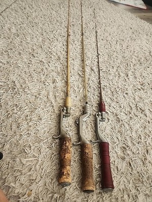 Vintage Orchard Industries Action Fishing Rods Lot 3 Steel Bakelite Handle  Rare | eBay