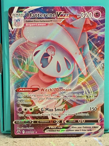 Hatterene VMAX, 066/159, 2023. S&Shield—Crown Zenith - holo/shiny/excl cond