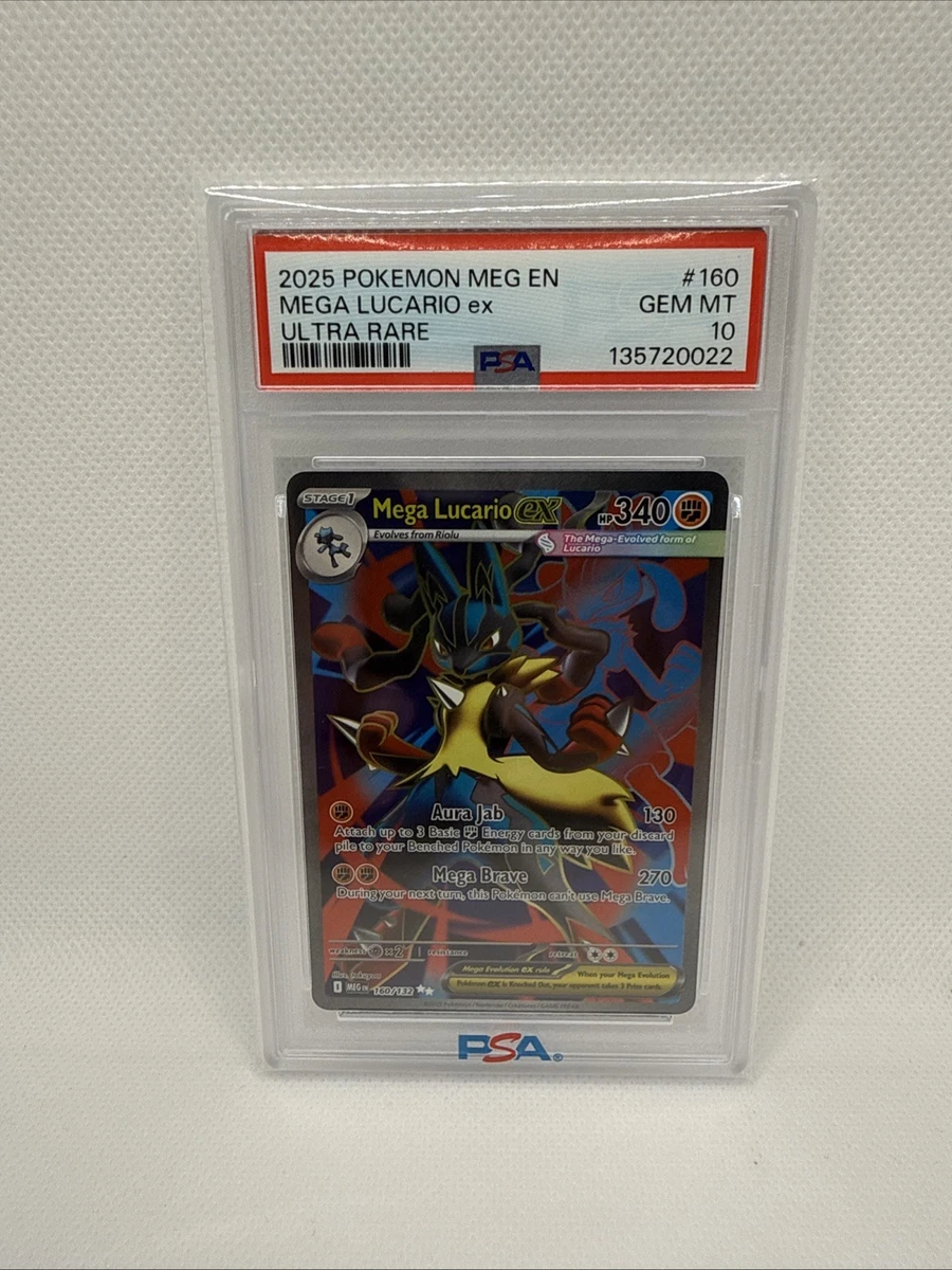 Pokémon TCG Grade 10 Lucario Individual Collectible Card Game