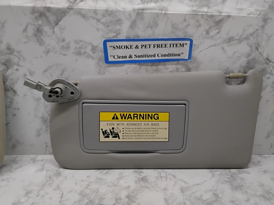 2004-2008 ACURA TSX Driver  Side Sunvisors Vinyl OEM Gray - Image 4 of 4