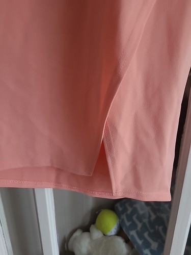 Ladies wrap top midi dress in peach by Quiz size 14 new - Picture 6 of 7