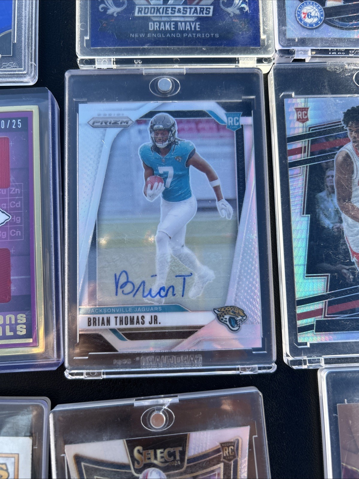 2024 Panini Prizm - Rookies Brian Thomas Jr. #314 Silver Prizm Autographs