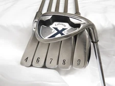 Used Callaway X-20 Iron Set 4-Pw(No 5-iron) Callaway Uniflex Steel Shafts
