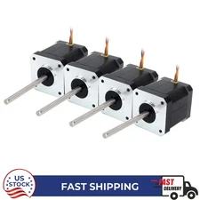 4pcs Nema 17 55Ncm 2.5A 55mm Round Shaft High Temp Stepper Motor Class H 180C
