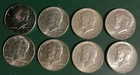 8 1964 KENNEDY HALF DOLLARS 90% SILVER + 1966 1993D KENNEDY HALF DOLLARS GRADED