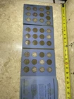 Barber Liberty Head Morgan half dollar Whitman book with 18 coins