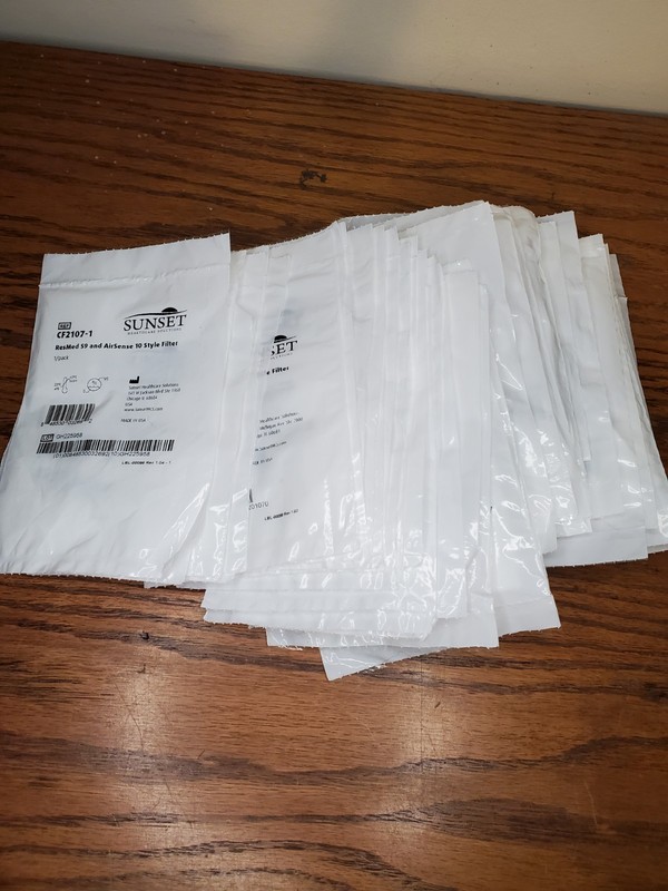 NEW LOT OF 59 RESMED S9 AIRSENSE 10 STYLE FILTERS CF2107-1