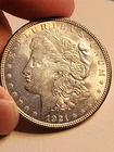 1921 D Morgan Silver Dollar MS Uncirculated