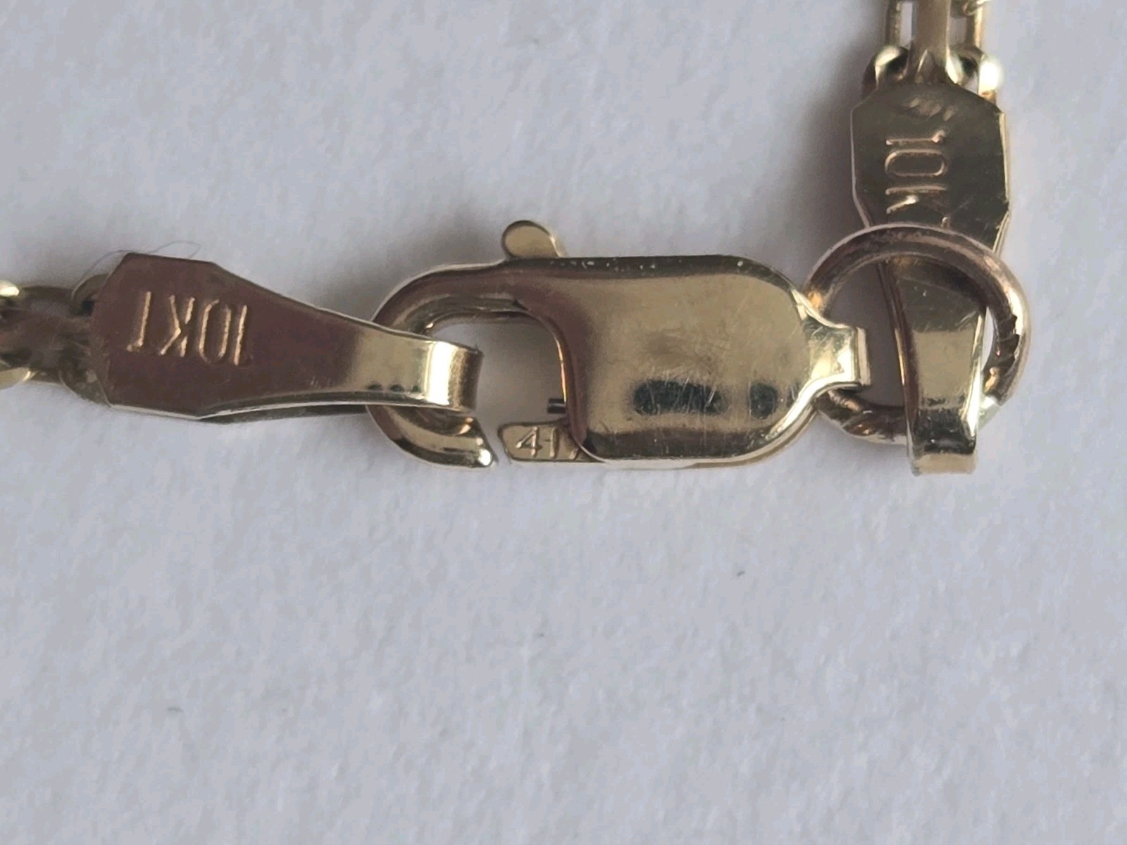 10K Solid Gold Iolite Station Double Link Bracele… - image 12