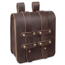 Medieval Leather Belt Pouch Renaissance Costume Accessories LARP Waist Bag Fa...