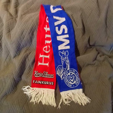 Fußball Fan-Schal MSV Duisburg blau/rot „Heute ein König“ Fankurve
