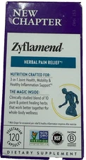 New Chapter Zyflamend Herbal Pain Relief 120 Capsules EXP2026+ NEW