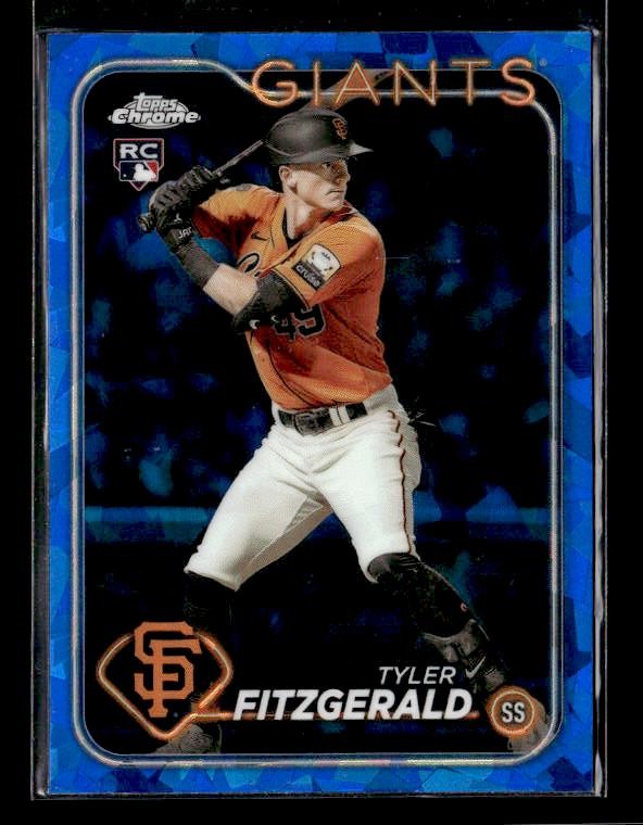 2024 Topps Chrome Sapphire #602 Tyler Fitzgerald Rookie San Francisco Giants