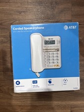 AT T CL2909 Corded Speakerphone with Caller ID / Call Waiting White Phone