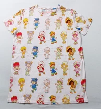 Strawberry Shortcake X Cakeworthy Unisex Vintage AOP T-Shirt AP2 Pink Small NWT